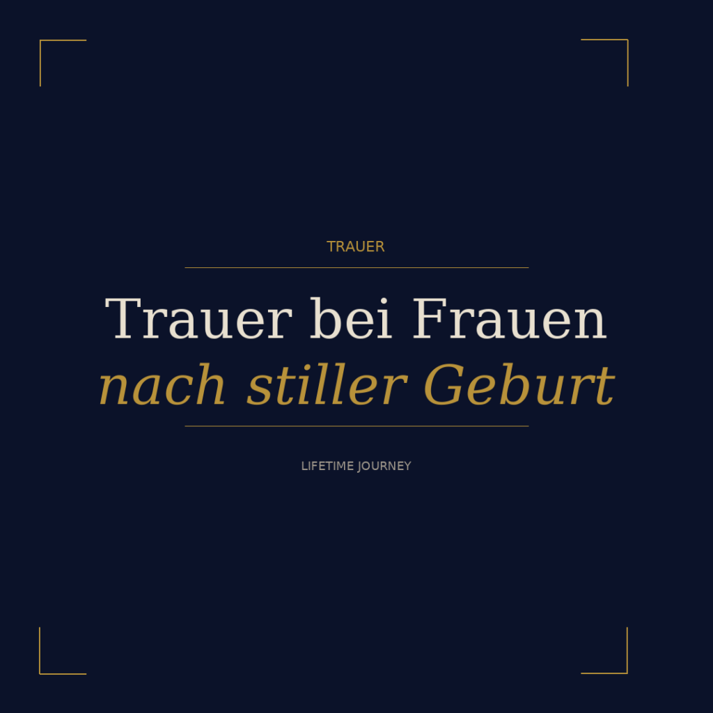 Trauer bei Frauen nach stiller Geburt
